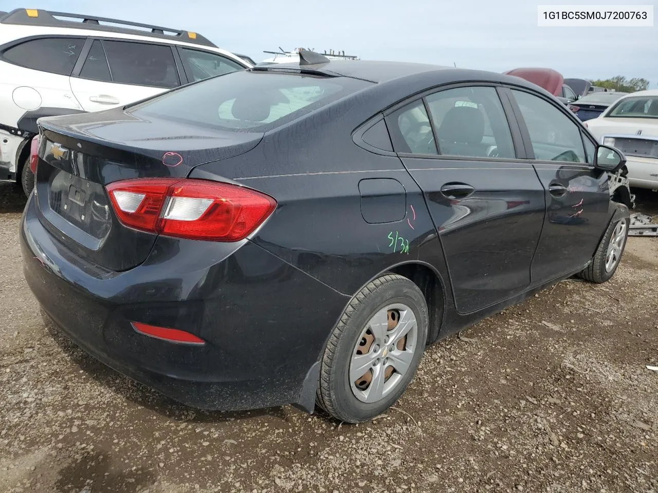 2018 Chevrolet Cruze Ls VIN: 1G1BC5SM0J7200763 Lot: 72687604