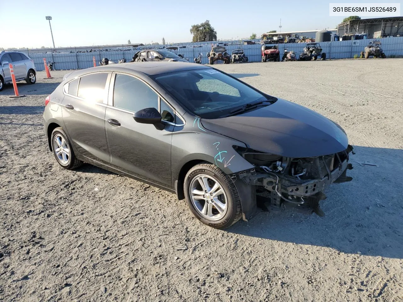 2018 Chevrolet Cruze Lt VIN: 3G1BE6SM1JS526489 Lot: 72811234