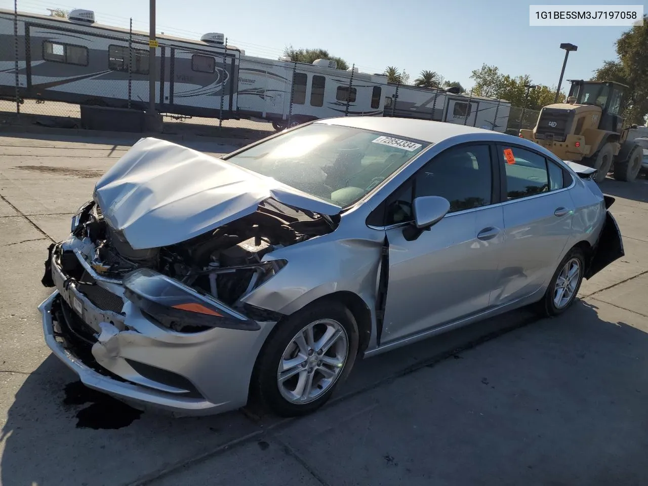 2018 Chevrolet Cruze Lt VIN: 1G1BE5SM3J7197058 Lot: 72854334