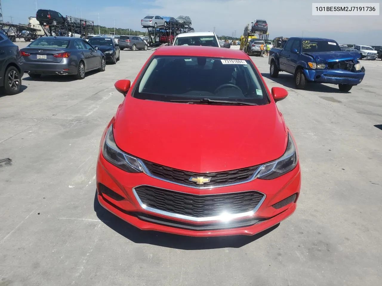 2018 Chevrolet Cruze Lt VIN: 1G1BE5SM2J7191736 Lot: 73191884