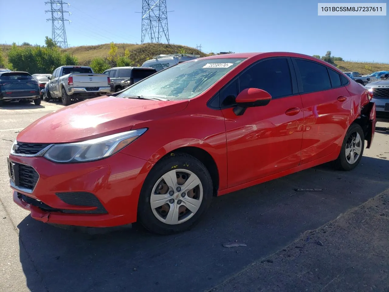 2018 Chevrolet Cruze Ls VIN: 1G1BC5SM8J7237611 Lot: 73238174