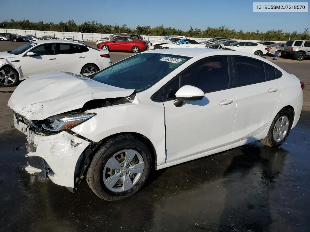 2018 Chevrolet Cruze Ls VIN: 1G1BC5SM2J7218570 Lot: 73424344