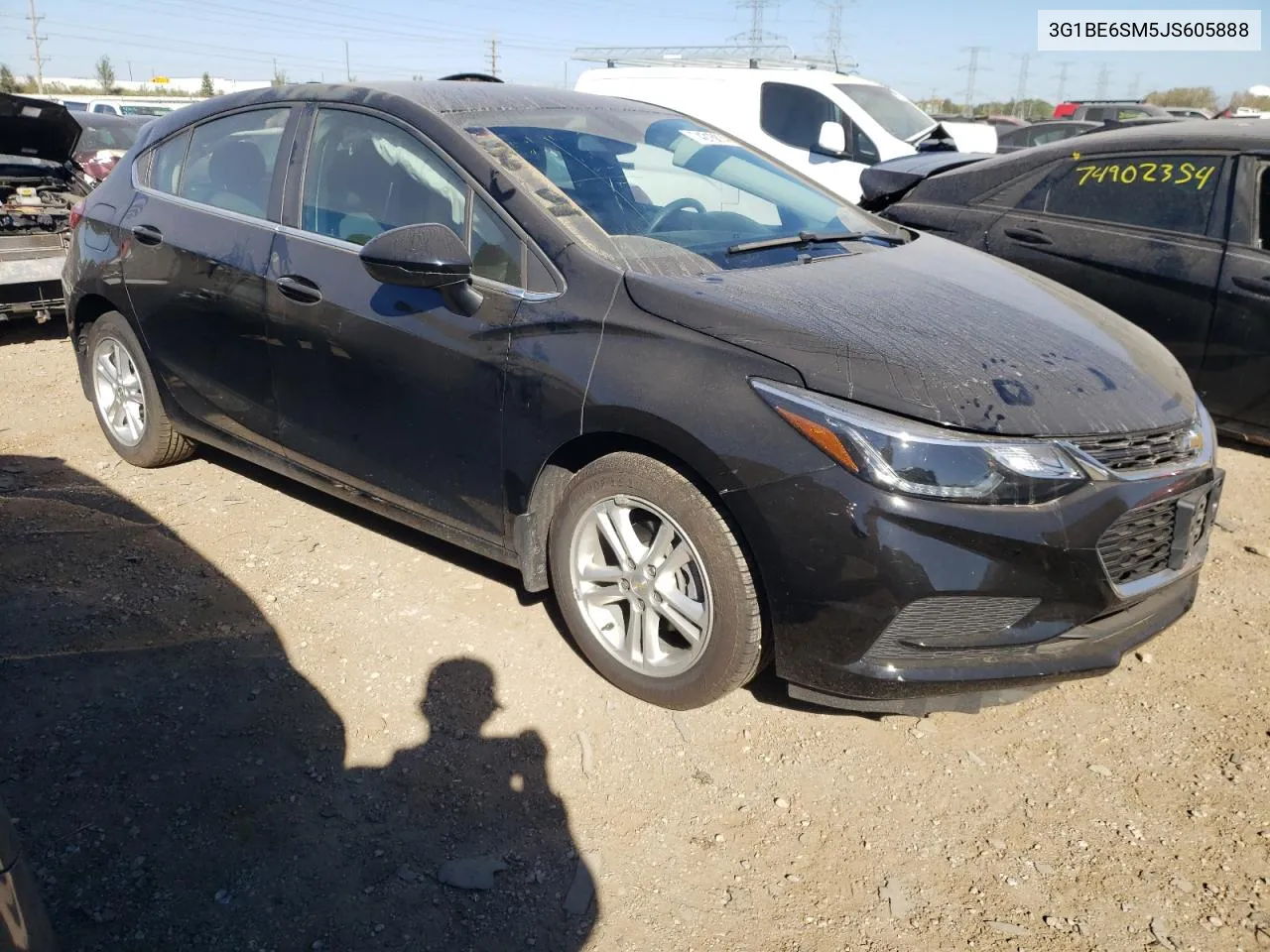 2018 Chevrolet Cruze Lt VIN: 3G1BE6SM5JS605888 Lot: 74216874