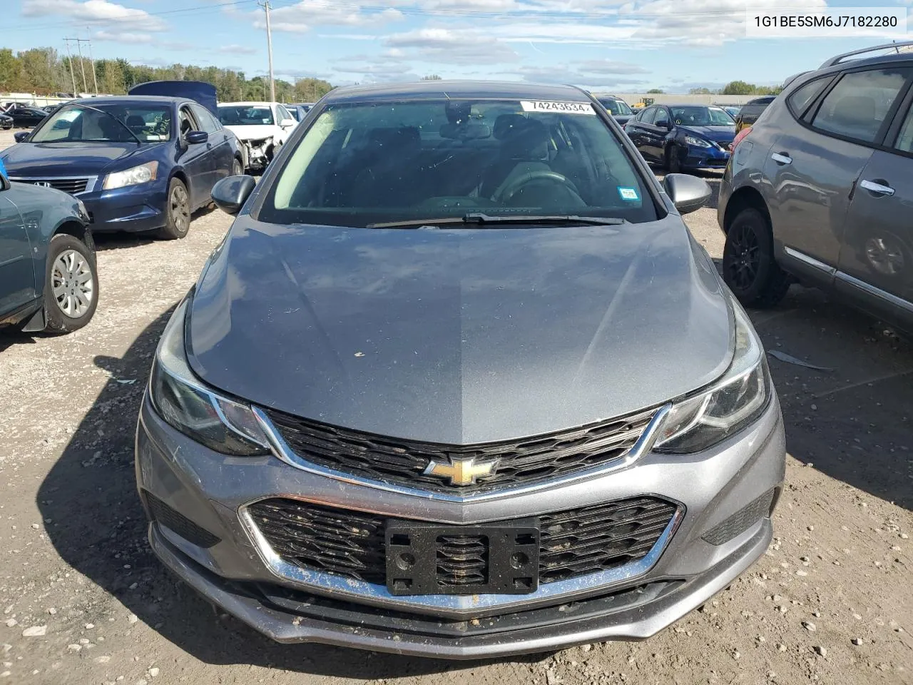 2018 Chevrolet Cruze Lt VIN: 1G1BE5SM6J7182280 Lot: 74243634