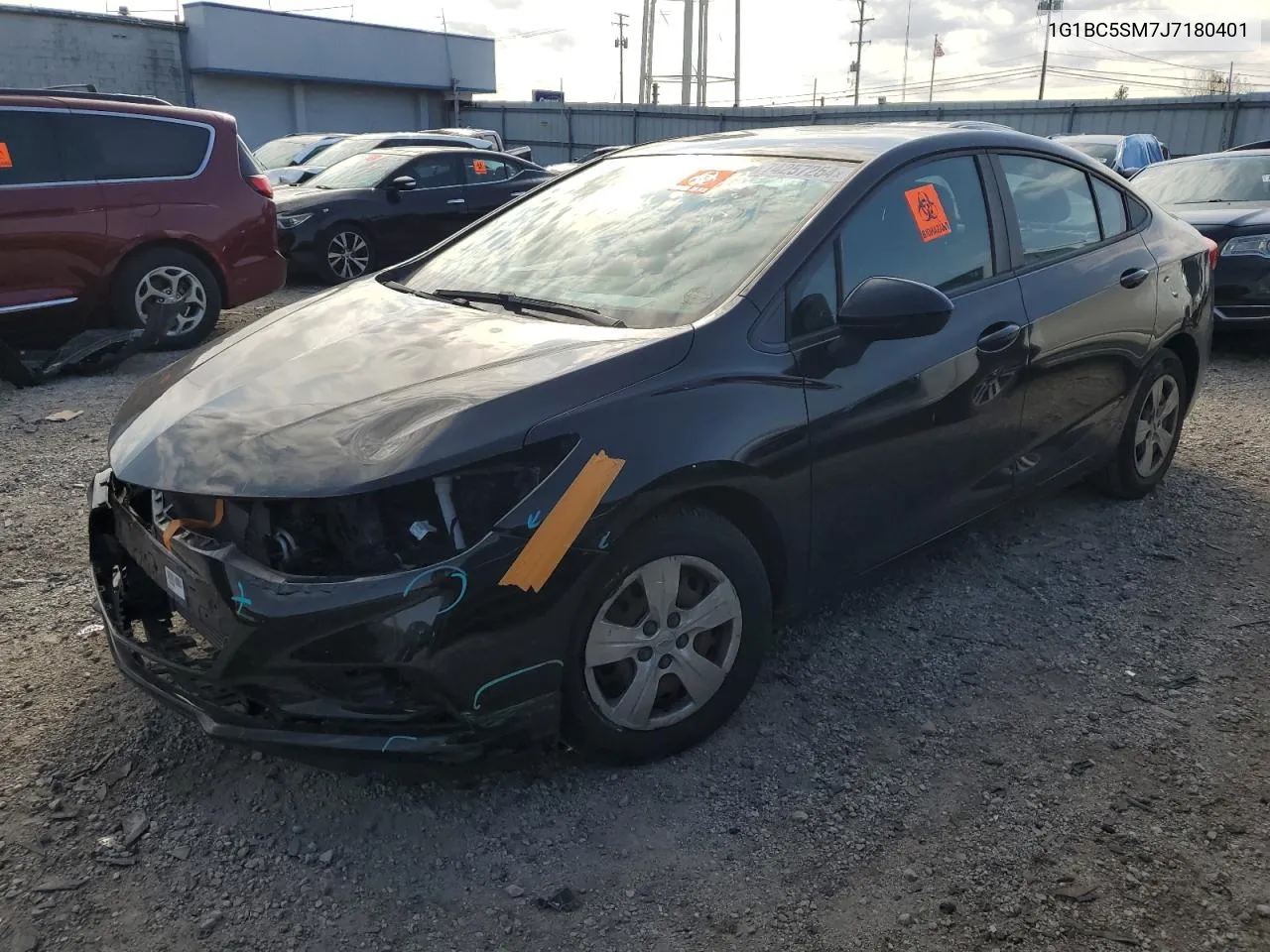 2018 Chevrolet Cruze Ls VIN: 1G1BC5SM7J7180401 Lot: 74257254