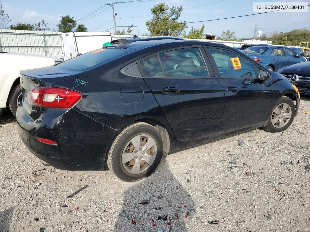 2018 Chevrolet Cruze Ls VIN: 1G1BC5SM7J7180401 Lot: 74257254