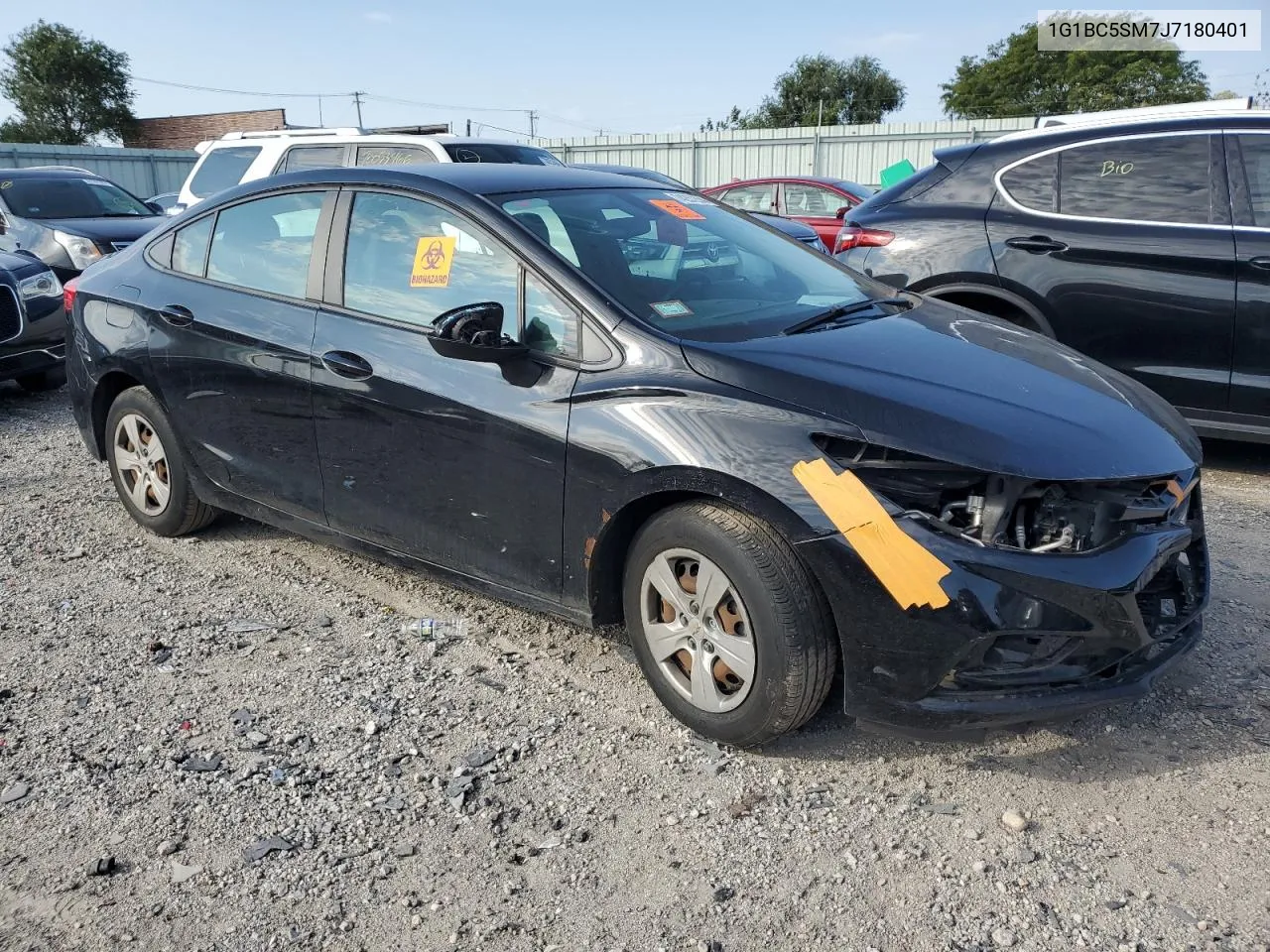 2018 Chevrolet Cruze Ls VIN: 1G1BC5SM7J7180401 Lot: 74257254