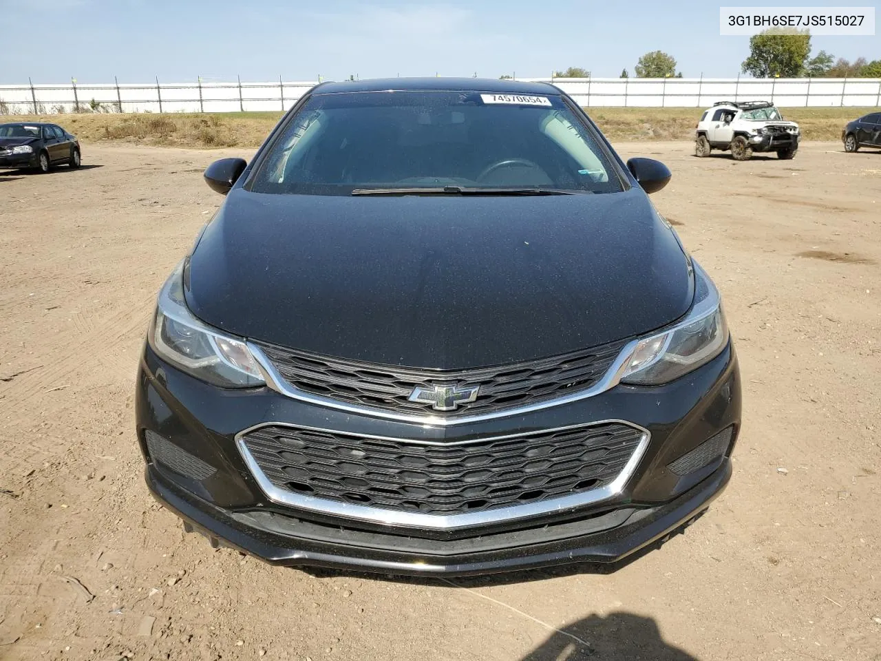 2018 Chevrolet Cruze Lt VIN: 3G1BH6SE7JS515027 Lot: 74570654