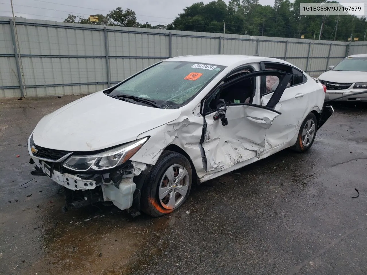 2018 Chevrolet Cruze Ls VIN: 1G1BC5SM9J7167679 Lot: 74574874