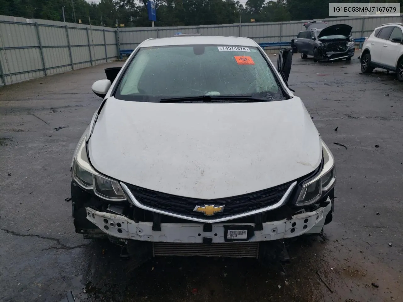 2018 Chevrolet Cruze Ls VIN: 1G1BC5SM9J7167679 Lot: 74574874