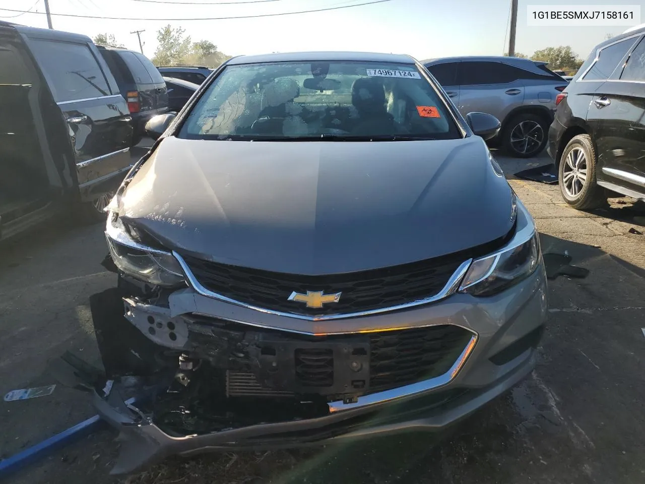 2018 Chevrolet Cruze Lt VIN: 1G1BE5SMXJ7158161 Lot: 74967124