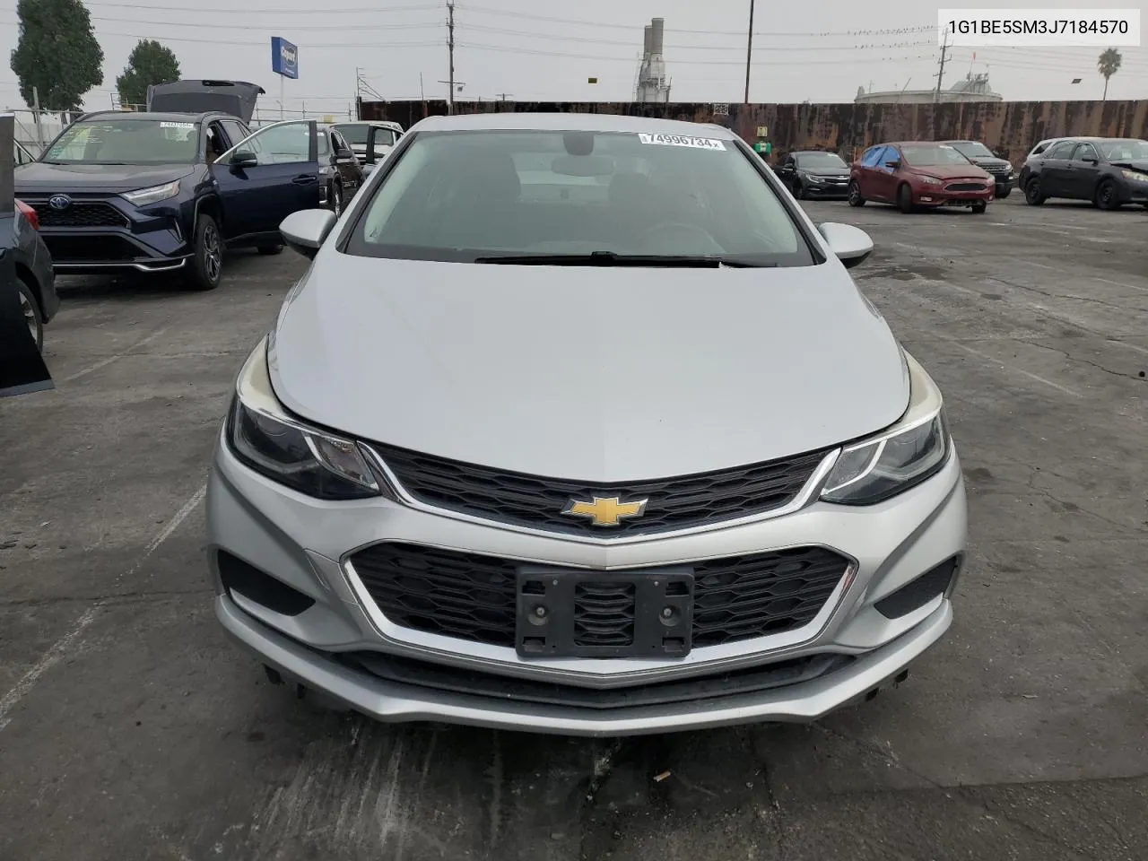 2018 Chevrolet Cruze Lt VIN: 1G1BE5SM3J7184570 Lot: 74996734