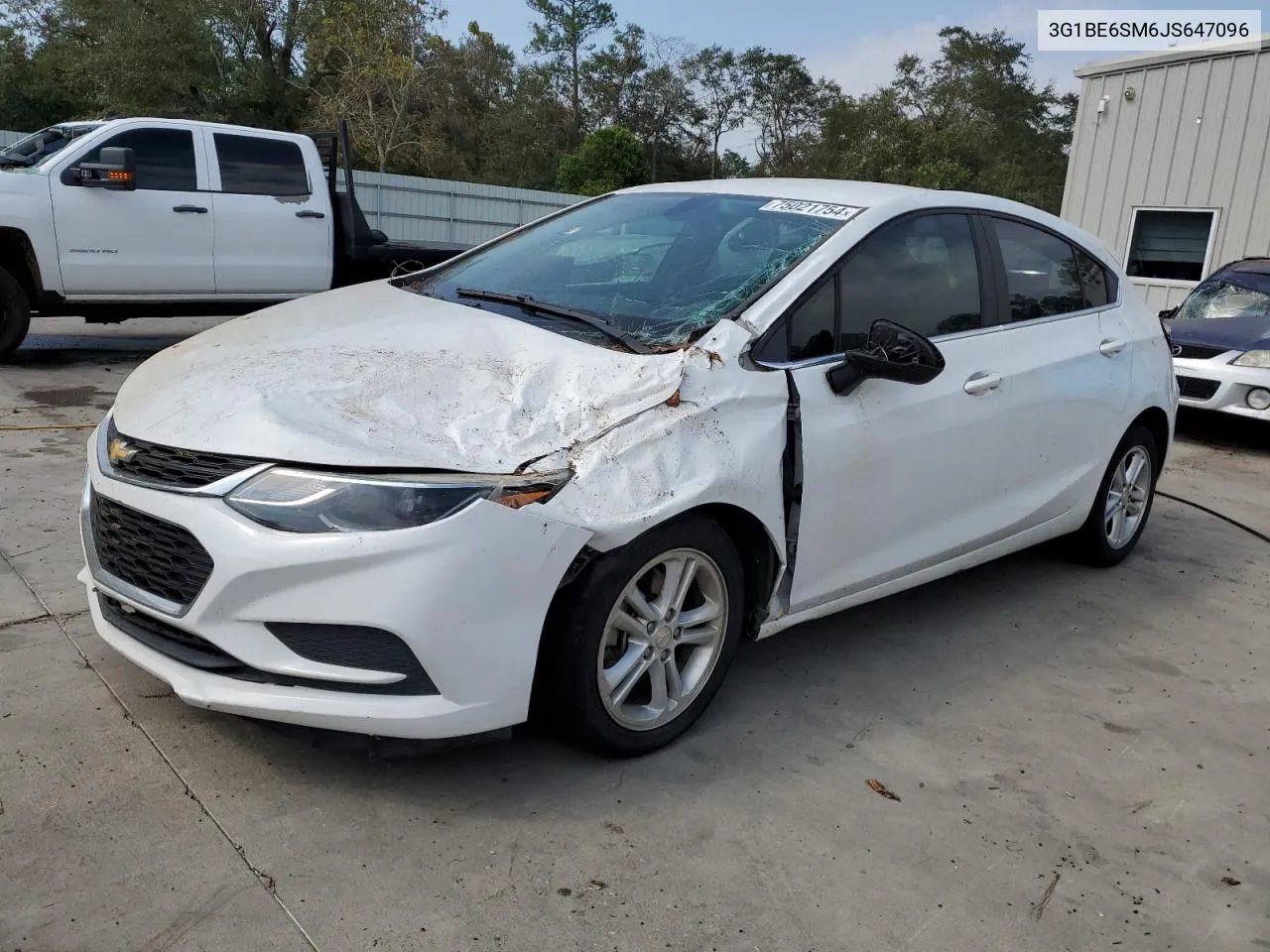 2018 Chevrolet Cruze Lt VIN: 3G1BE6SM6JS647096 Lot: 75021754