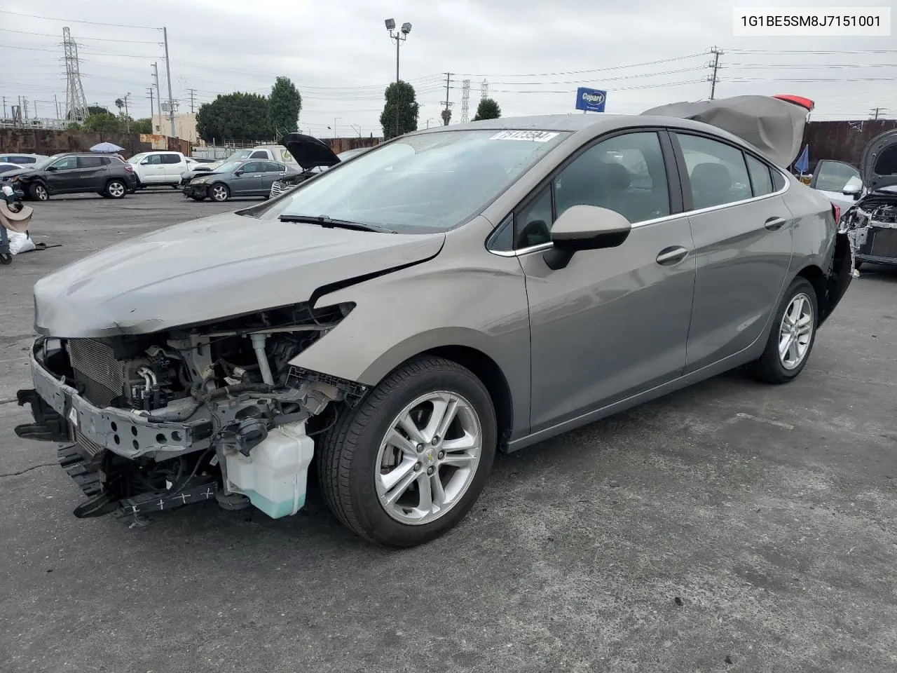 2018 Chevrolet Cruze Lt VIN: 1G1BE5SM8J7151001 Lot: 75123504