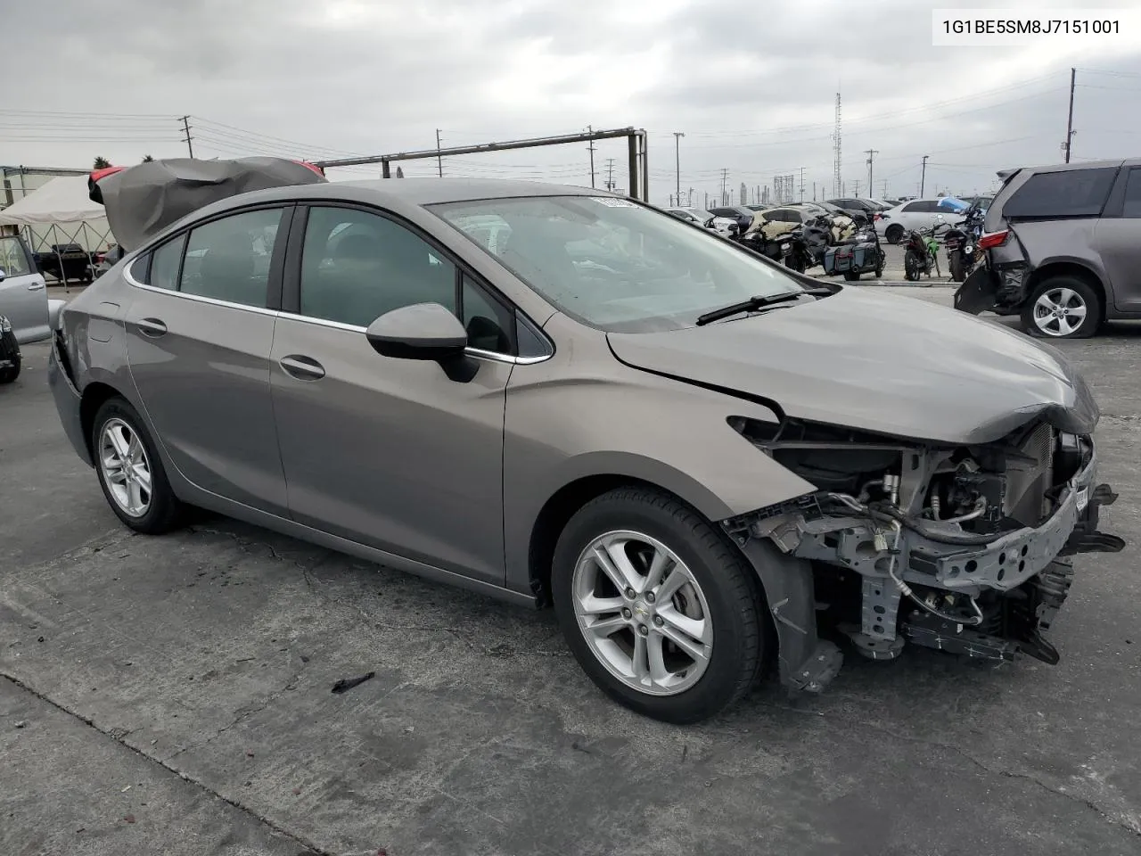 2018 Chevrolet Cruze Lt VIN: 1G1BE5SM8J7151001 Lot: 75123504