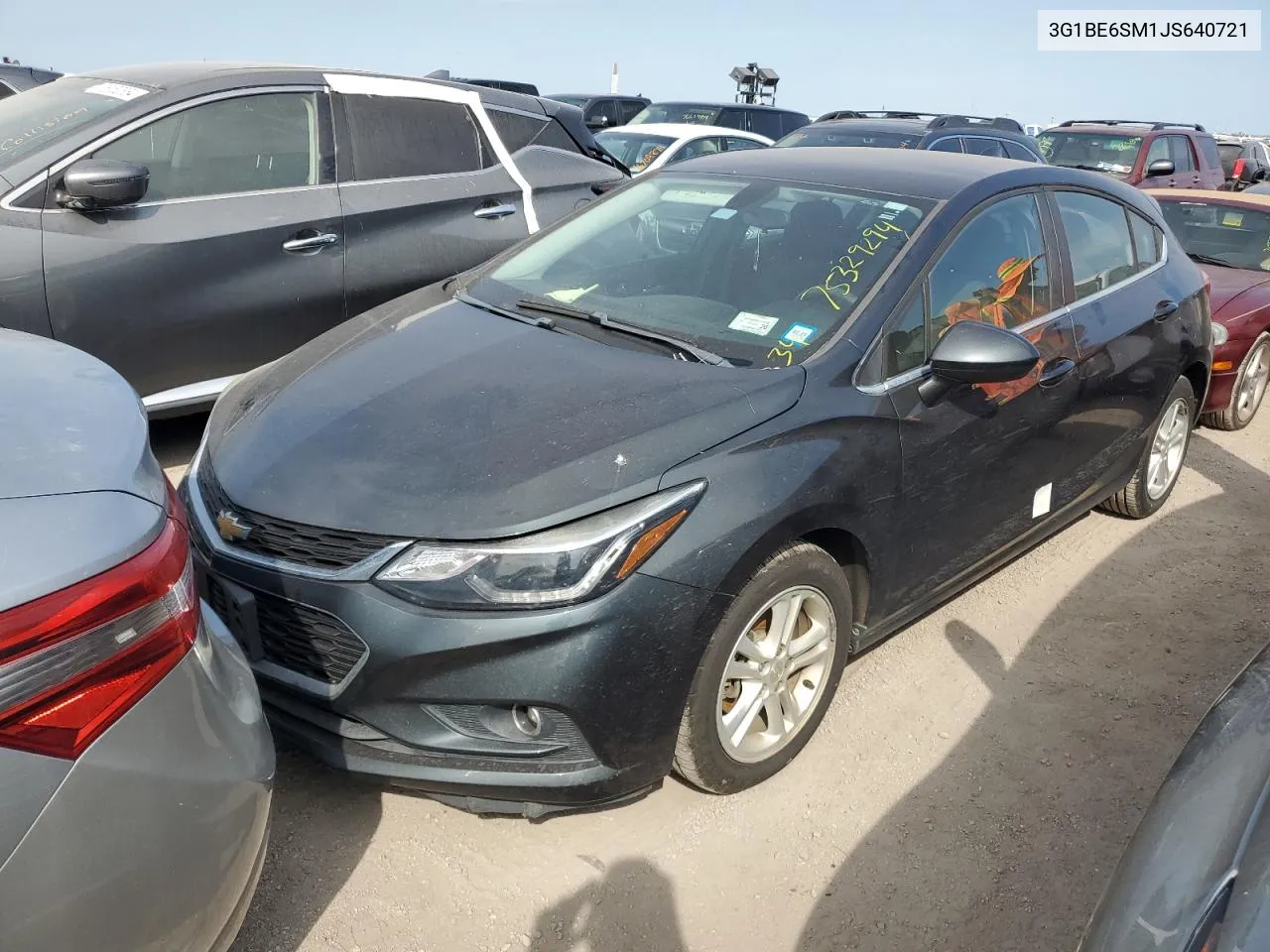 2018 Chevrolet Cruze Lt VIN: 3G1BE6SM1JS640721 Lot: 75329294