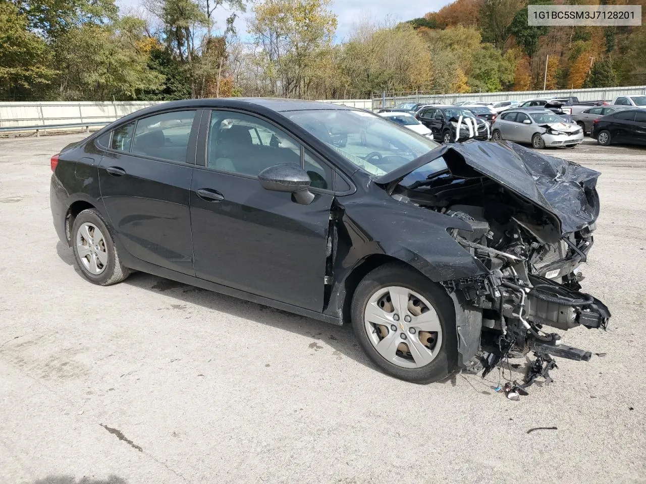 2018 Chevrolet Cruze Ls VIN: 1G1BC5SM3J7128201 Lot: 75406874