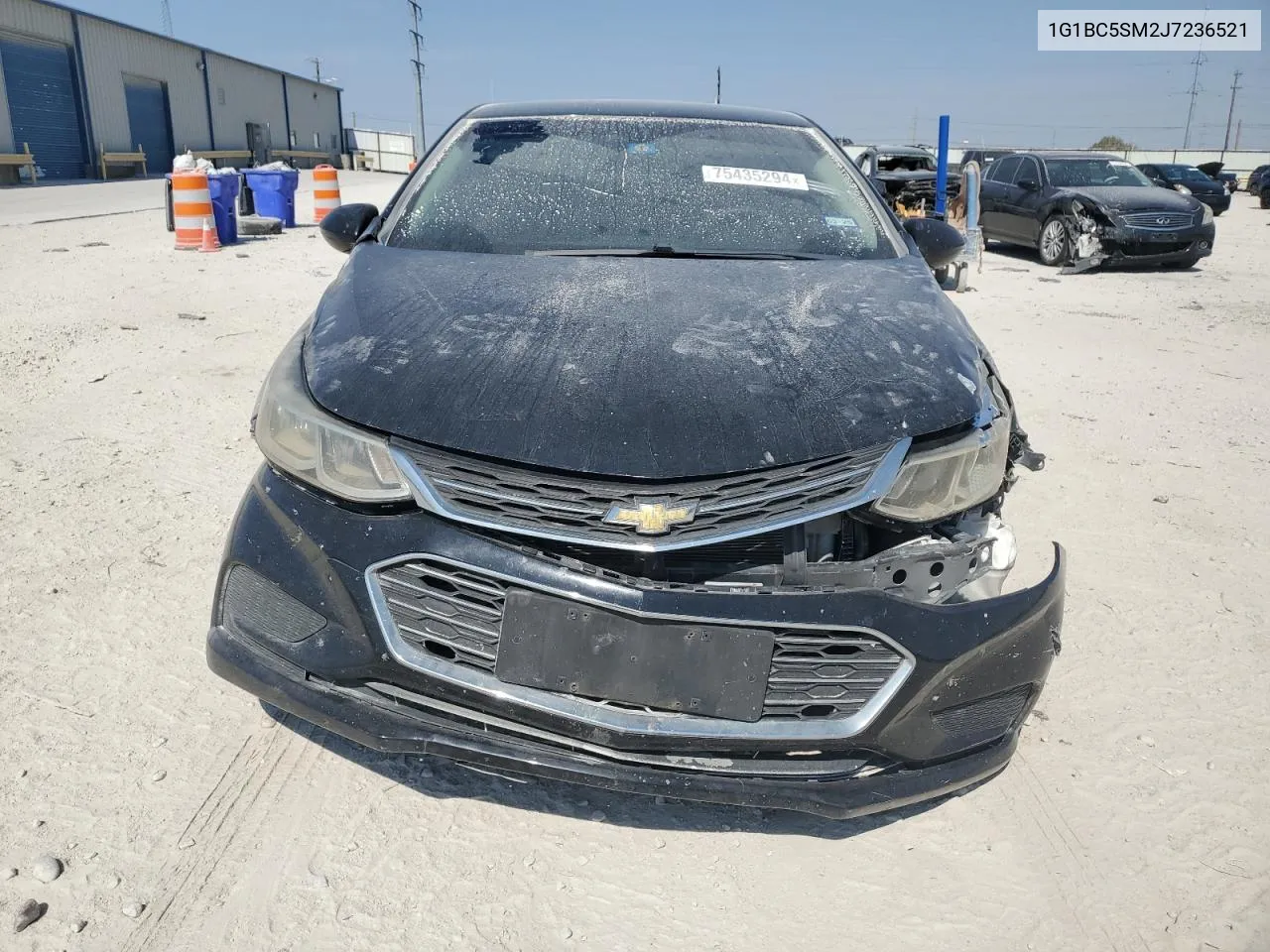 2018 Chevrolet Cruze Ls VIN: 1G1BC5SM2J7236521 Lot: 75435294