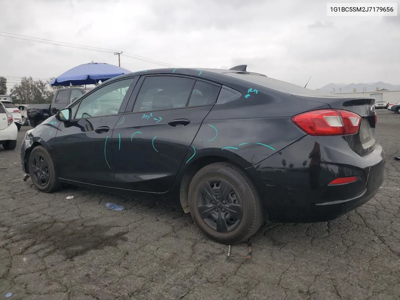 2018 Chevrolet Cruze Ls VIN: 1G1BC5SM2J7179656 Lot: 75570014