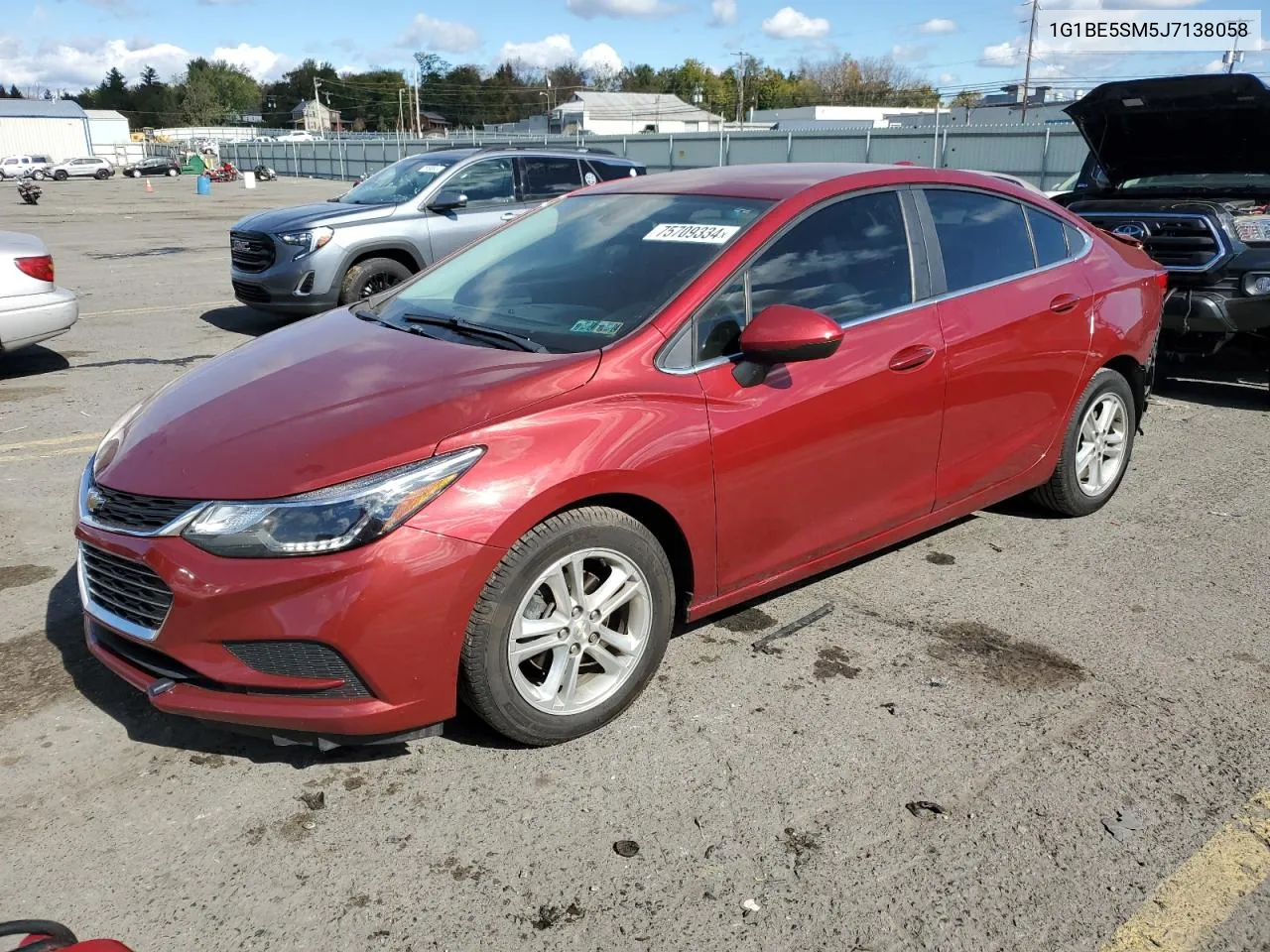 2018 Chevrolet Cruze Lt VIN: 1G1BE5SM5J7138058 Lot: 75709334