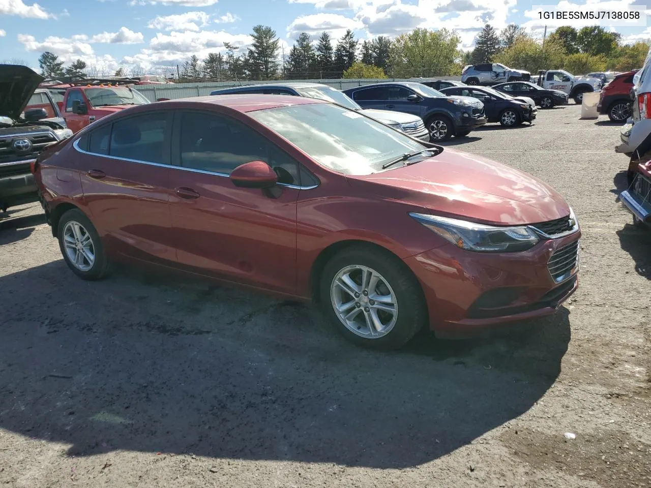 2018 Chevrolet Cruze Lt VIN: 1G1BE5SM5J7138058 Lot: 75709334