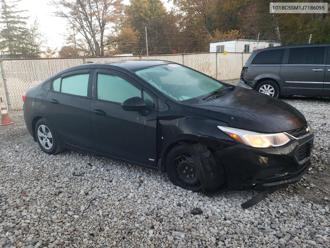 2018 Chevrolet Cruze Ls VIN: 1G1BC5SM1J7186095 Lot: 75850504