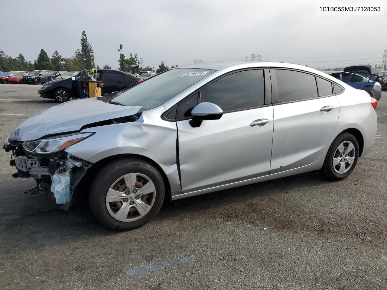 2018 Chevrolet Cruze Ls VIN: 1G1BC5SM3J7128053 Lot: 76156114