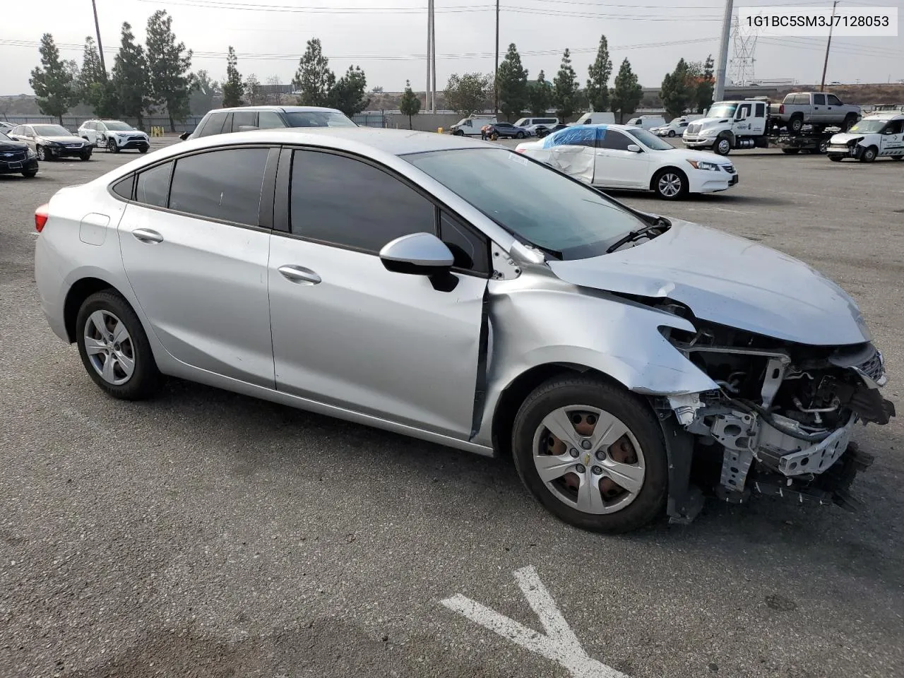 2018 Chevrolet Cruze Ls VIN: 1G1BC5SM3J7128053 Lot: 76156114