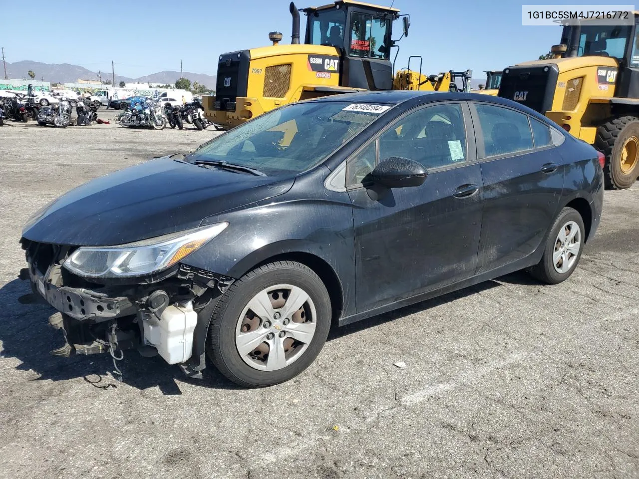 1G1BC5SM4J7216772 2018 Chevrolet Cruze Ls