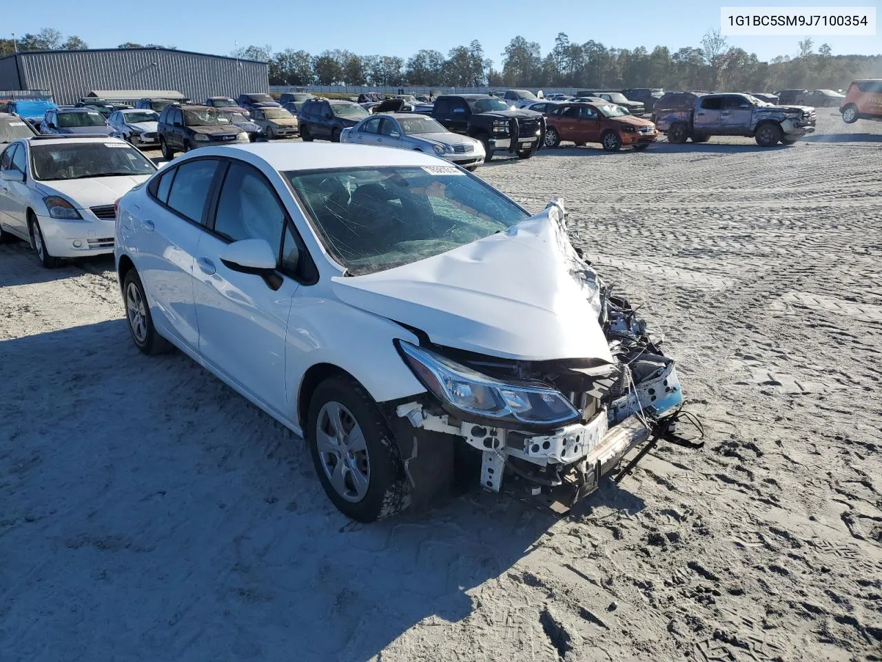 2018 Chevrolet Cruze Ls VIN: 1G1BC5SM9J7100354 Lot: 76381014