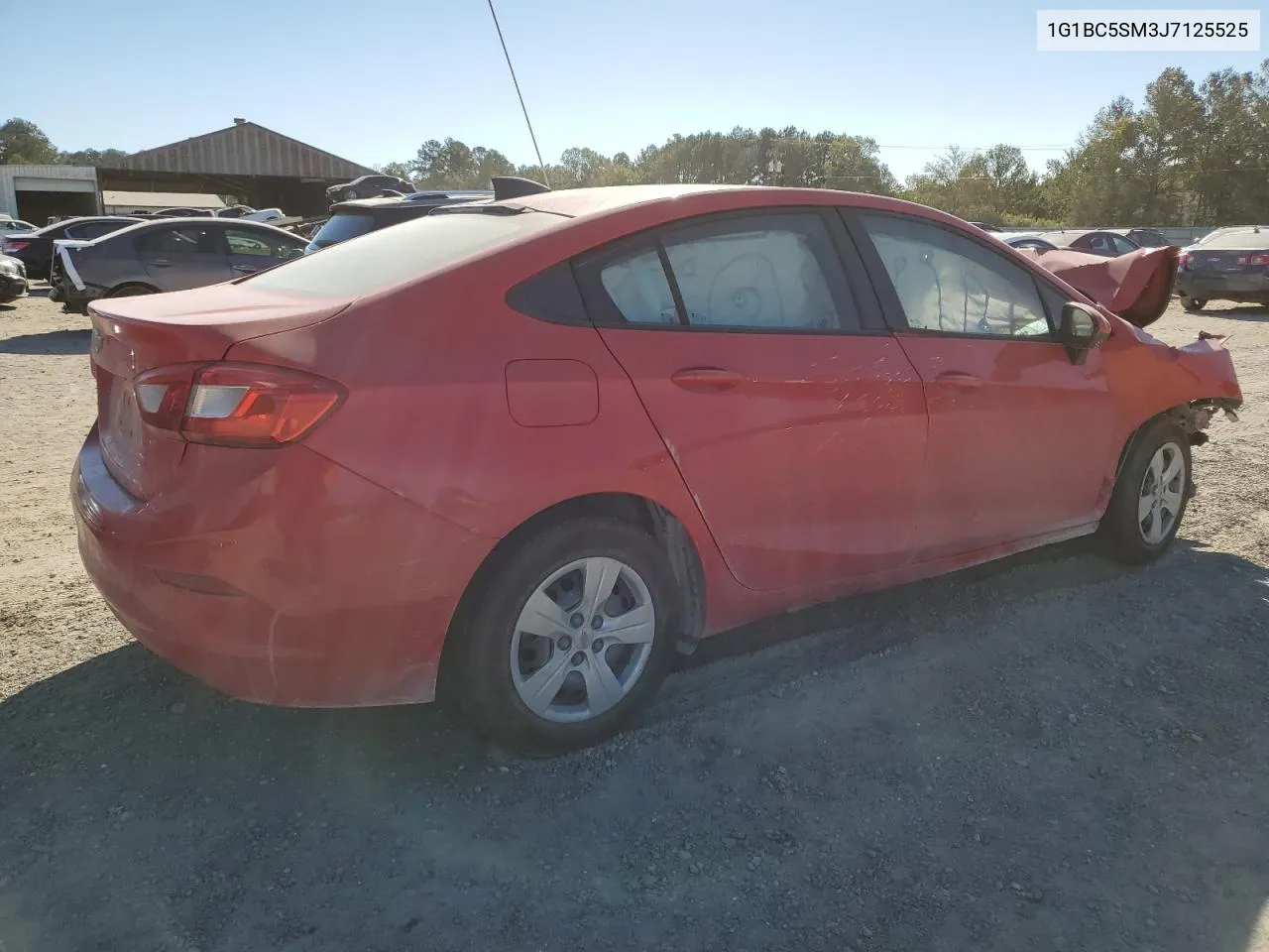 2018 Chevrolet Cruze Ls VIN: 1G1BC5SM3J7125525 Lot: 76383874