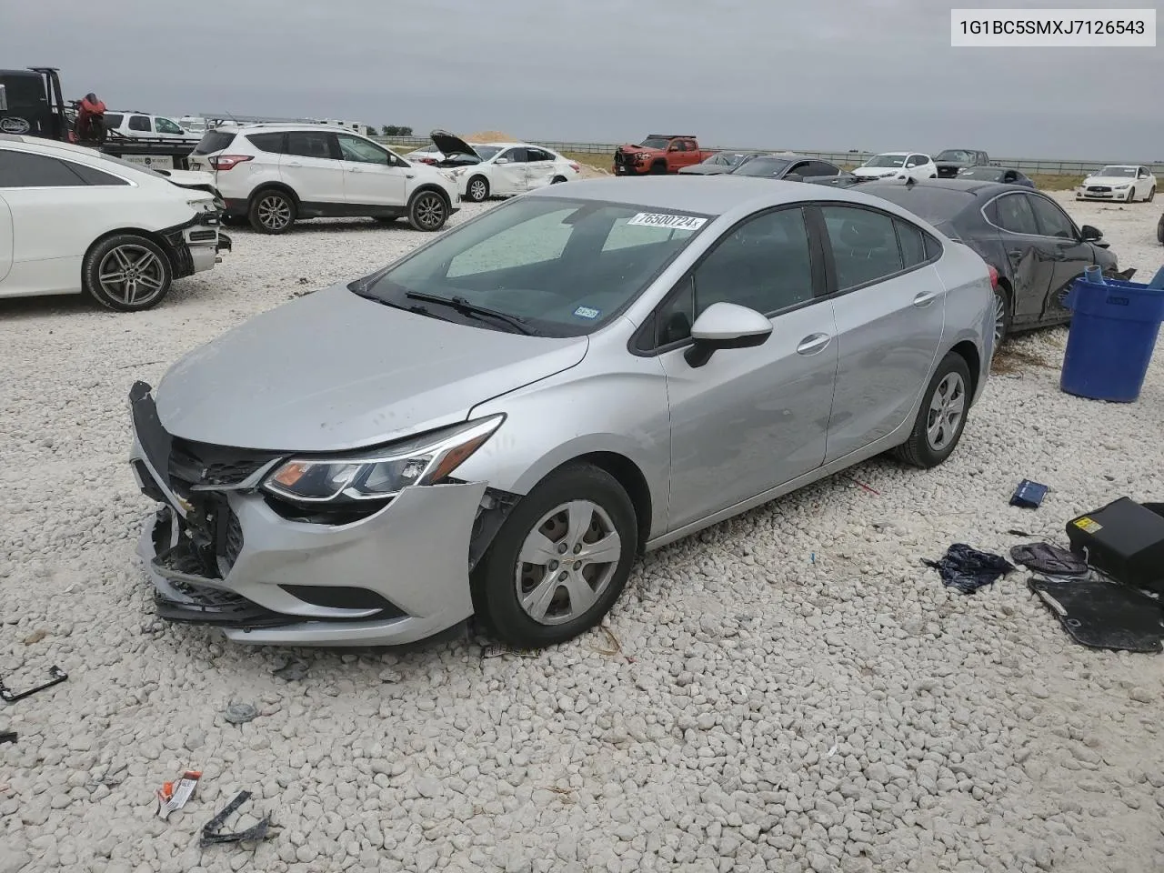 2018 Chevrolet Cruze Ls VIN: 1G1BC5SMXJ7126543 Lot: 76500724