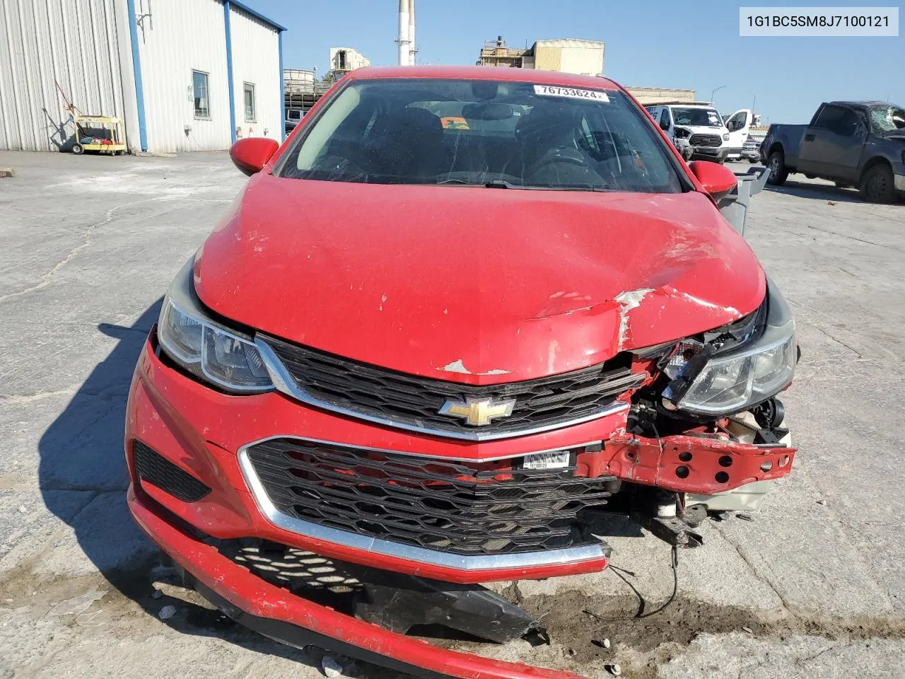 2018 Chevrolet Cruze Ls VIN: 1G1BC5SM8J7100121 Lot: 76733624