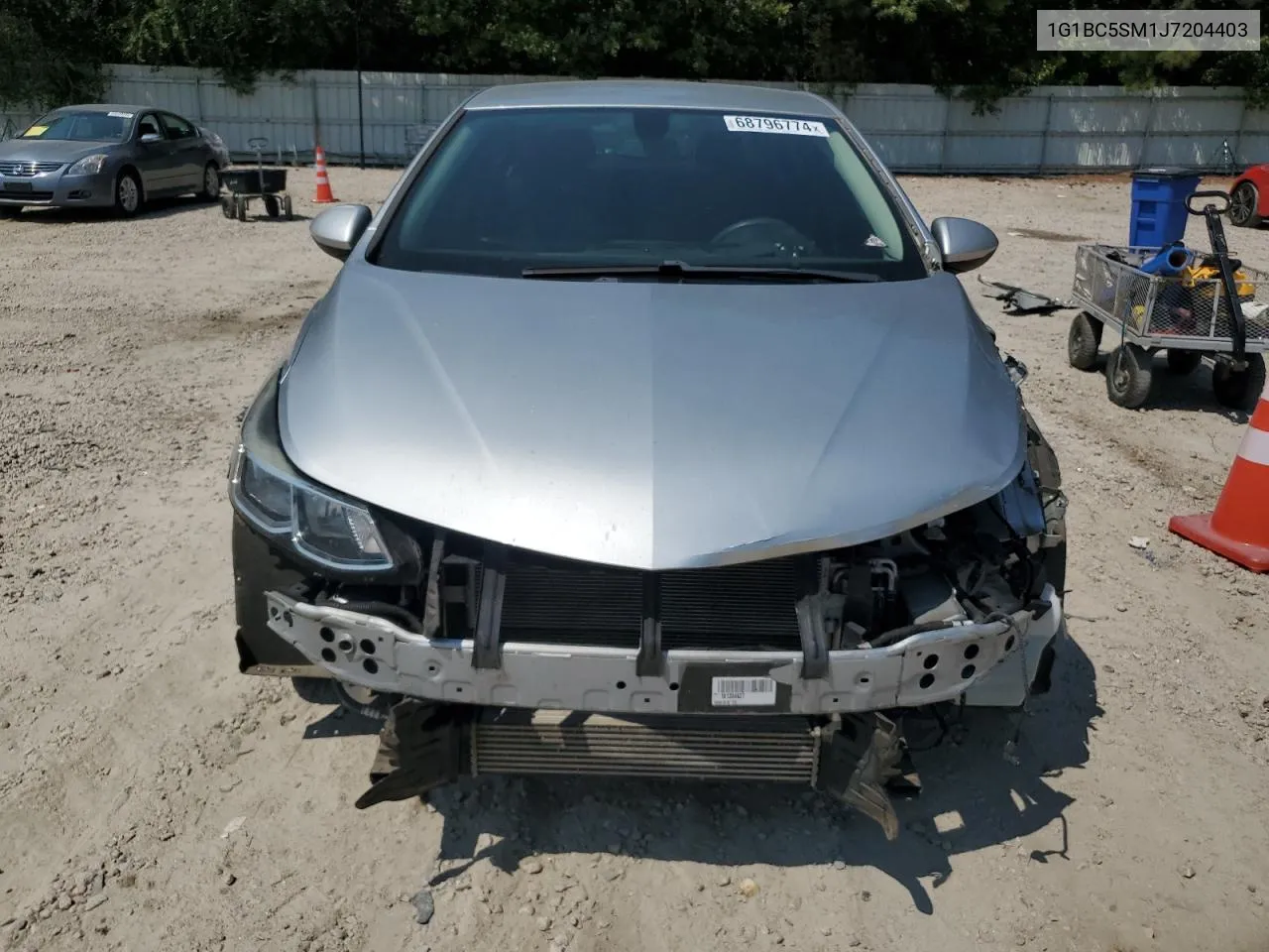 2018 Chevrolet Cruze Ls VIN: 1G1BC5SM1J7204403 Lot: 76951374