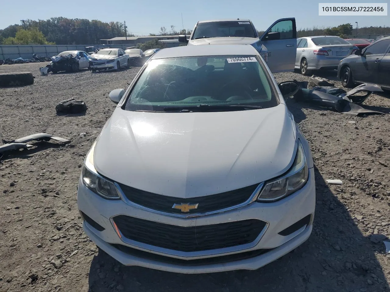 2018 Chevrolet Cruze Ls VIN: 1G1BC5SM2J7222456 Lot: 76960774