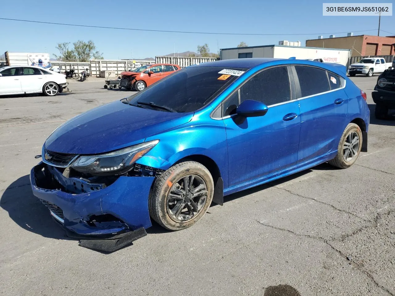 2018 Chevrolet Cruze Lt VIN: 3G1BE6SM9JS651062 Lot: 77231424