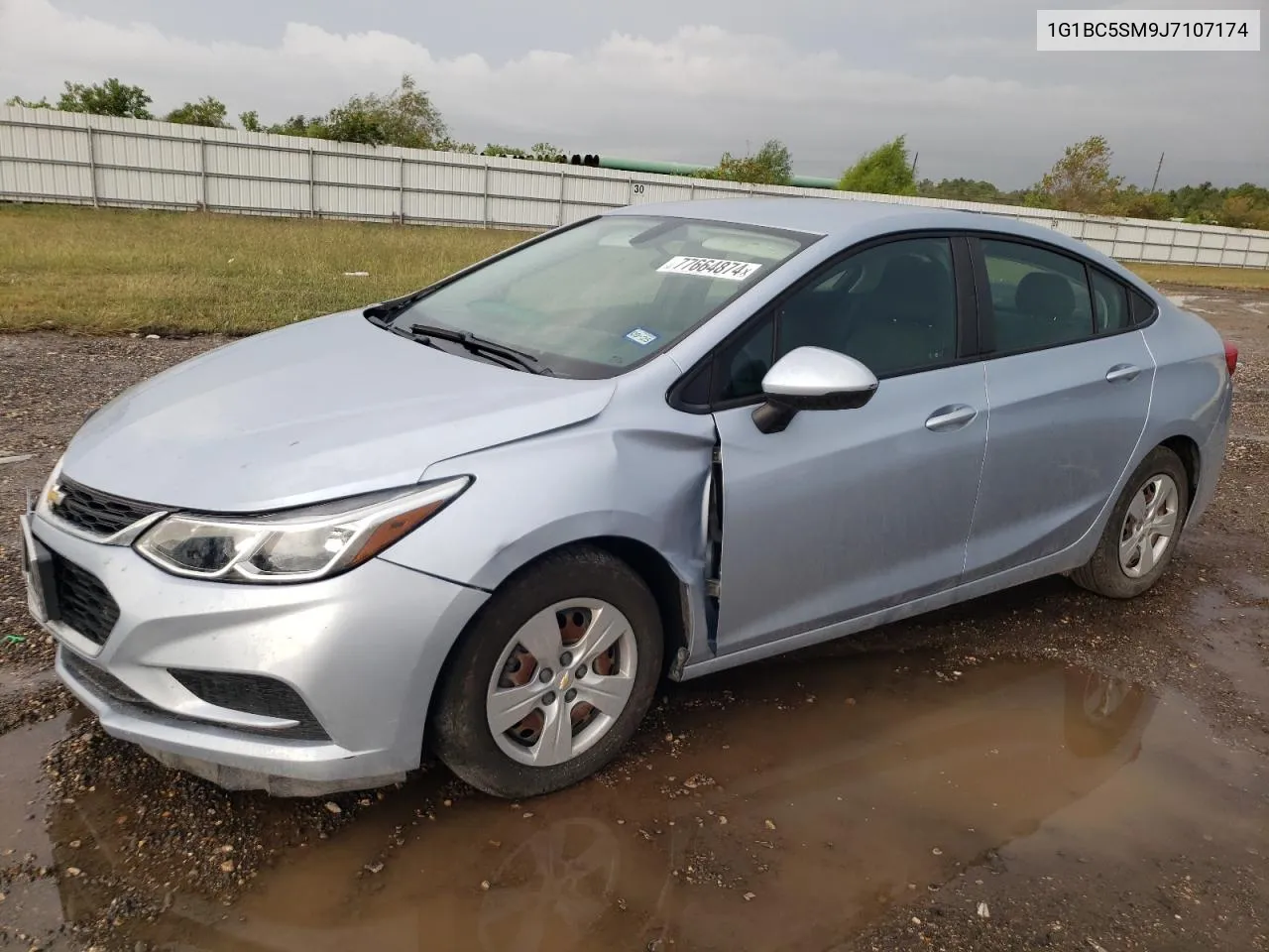 2018 Chevrolet Cruze Ls VIN: 1G1BC5SM9J7107174 Lot: 77664874