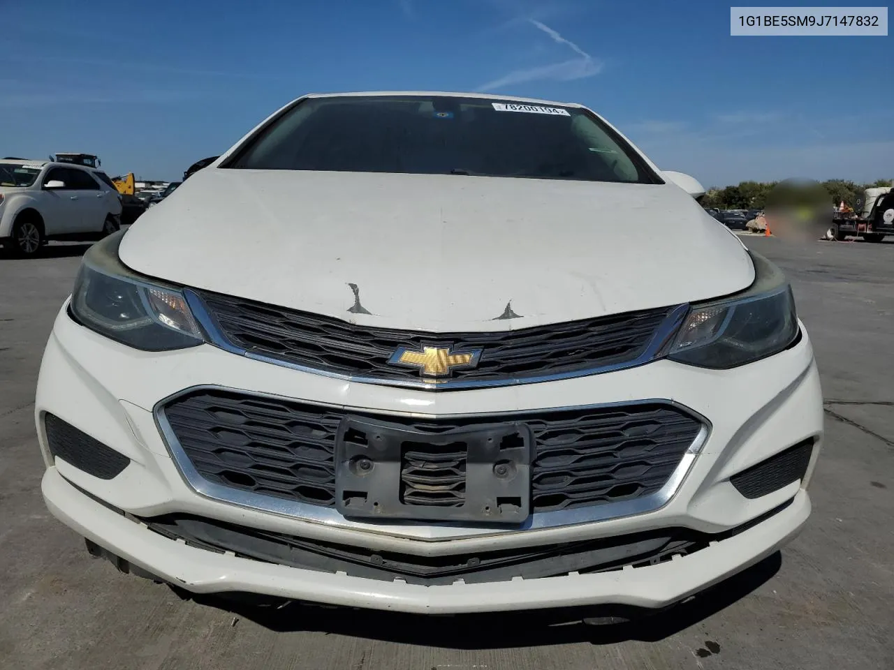 2018 Chevrolet Cruze Lt VIN: 1G1BE5SM9J7147832 Lot: 78200194