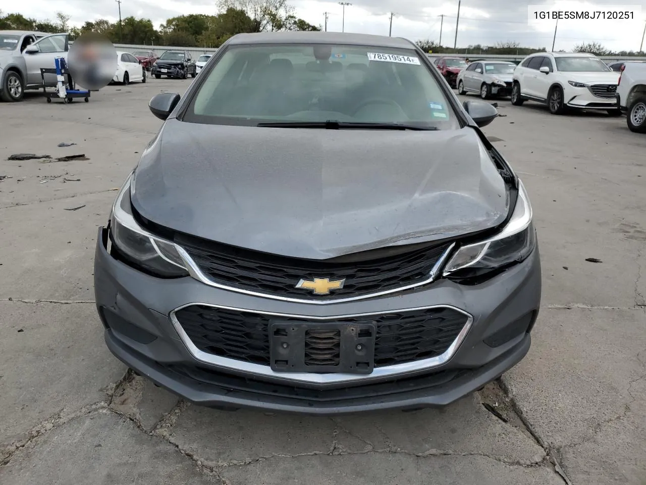 2018 Chevrolet Cruze Lt VIN: 1G1BE5SM8J7120251 Lot: 78519514