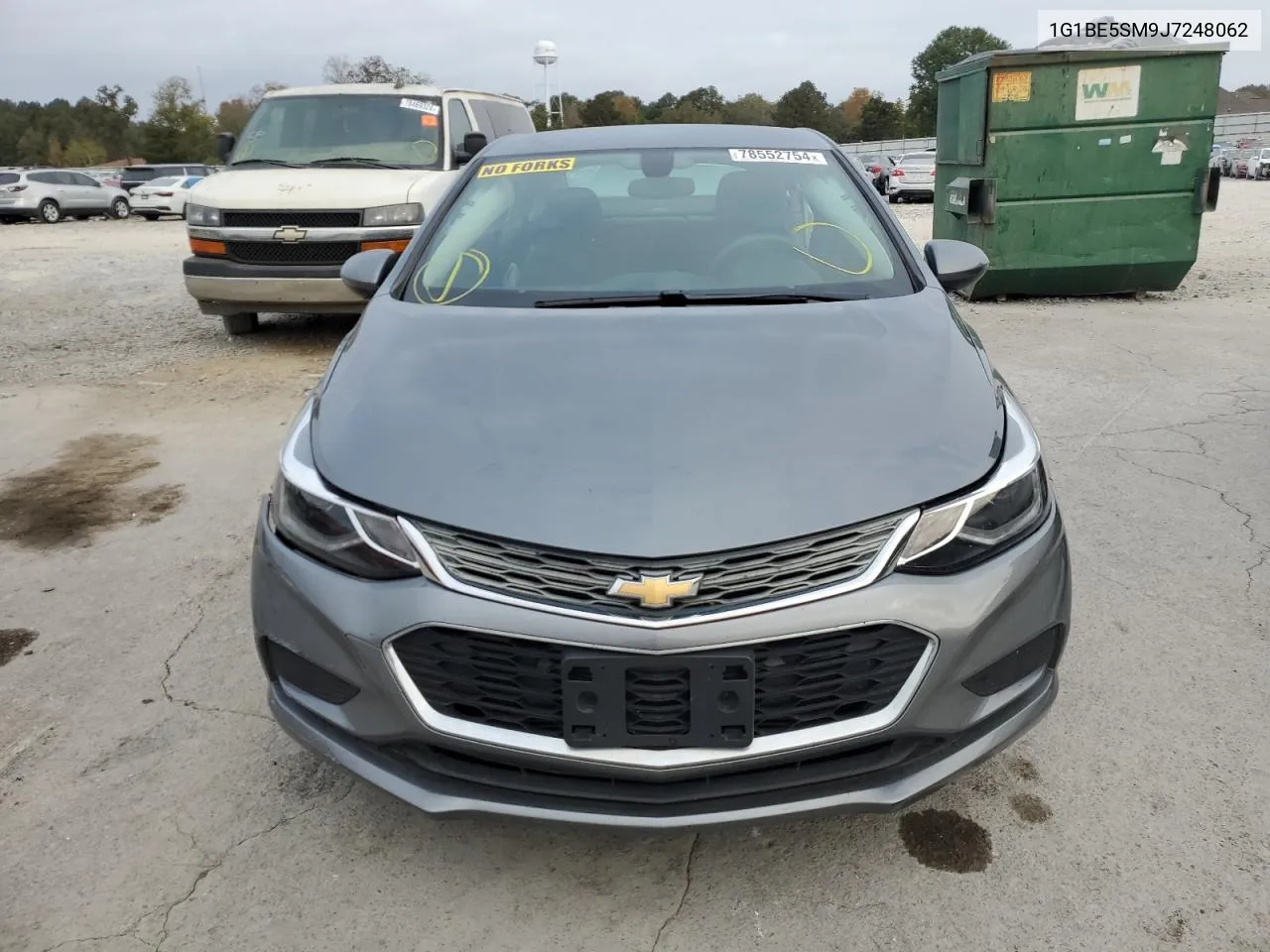 2018 Chevrolet Cruze Lt VIN: 1G1BE5SM9J7248062 Lot: 78552754