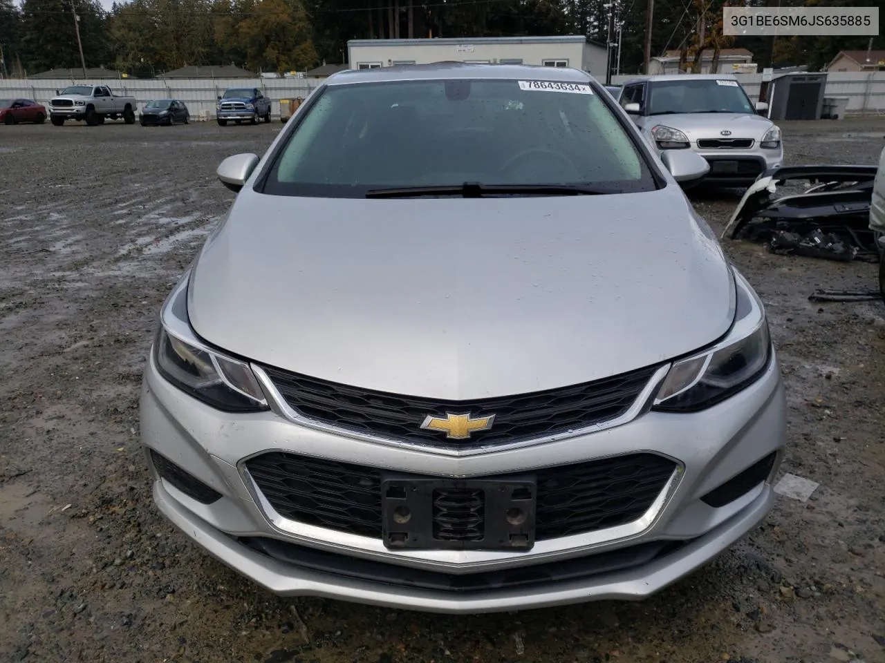 2018 Chevrolet Cruze Lt VIN: 3G1BE6SM6JS635885 Lot: 78643634