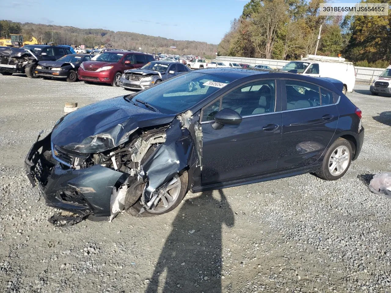 2018 Chevrolet Cruze Lt VIN: 3G1BE6SM1JS654652 Lot: 79505054