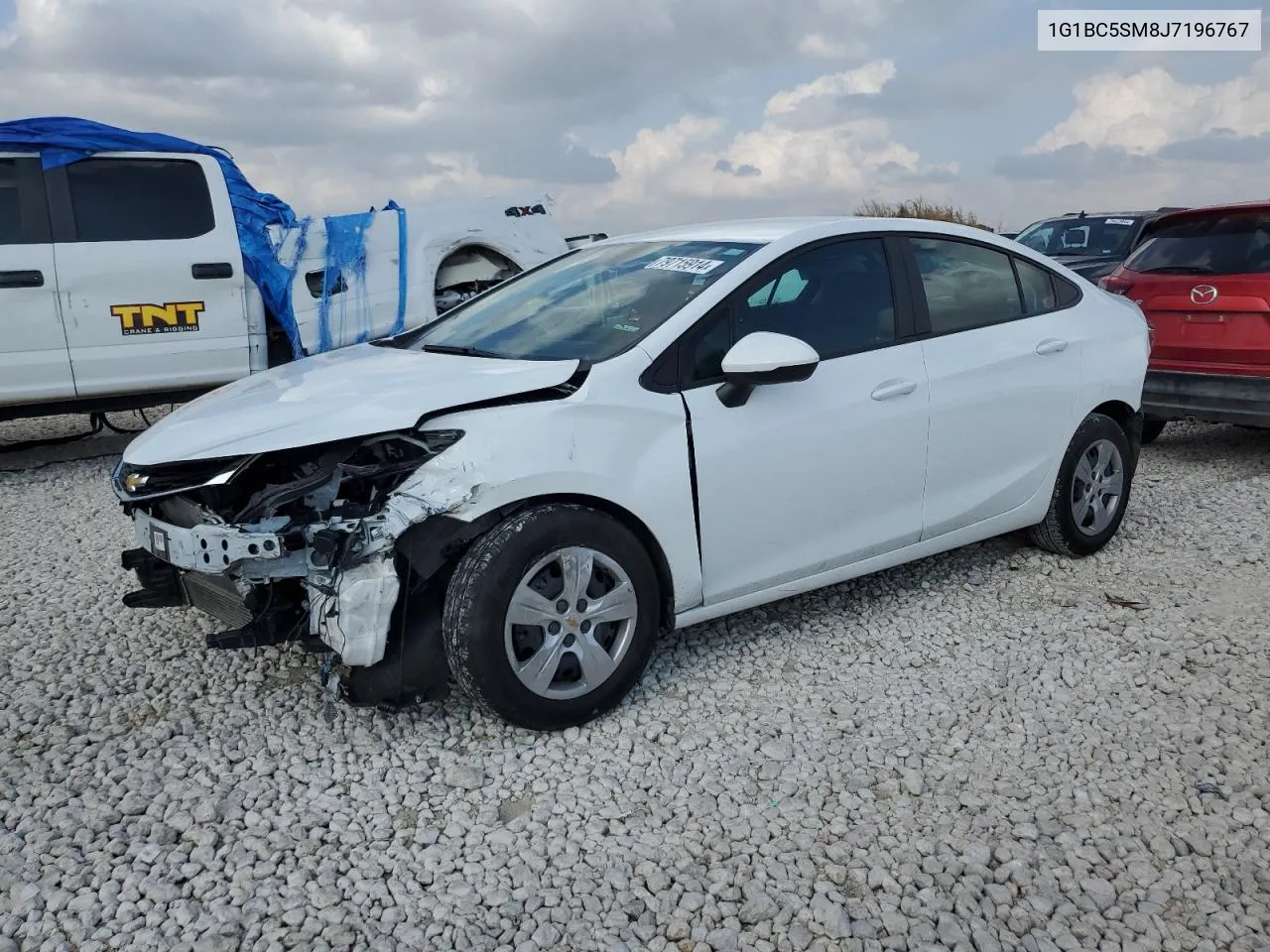 2018 Chevrolet Cruze Ls VIN: 1G1BC5SM8J7196767 Lot: 79715914