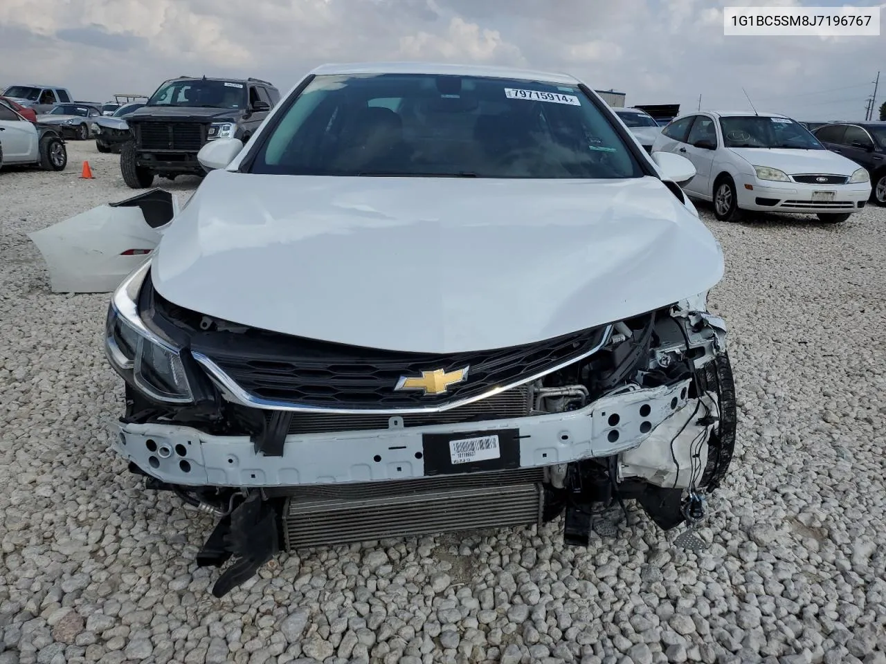 2018 Chevrolet Cruze Ls VIN: 1G1BC5SM8J7196767 Lot: 79715914