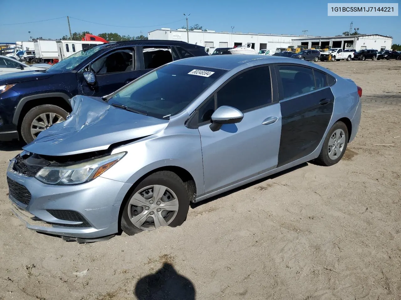 2018 Chevrolet Cruze Ls VIN: 1G1BC5SM1J7144221 Lot: 80246594