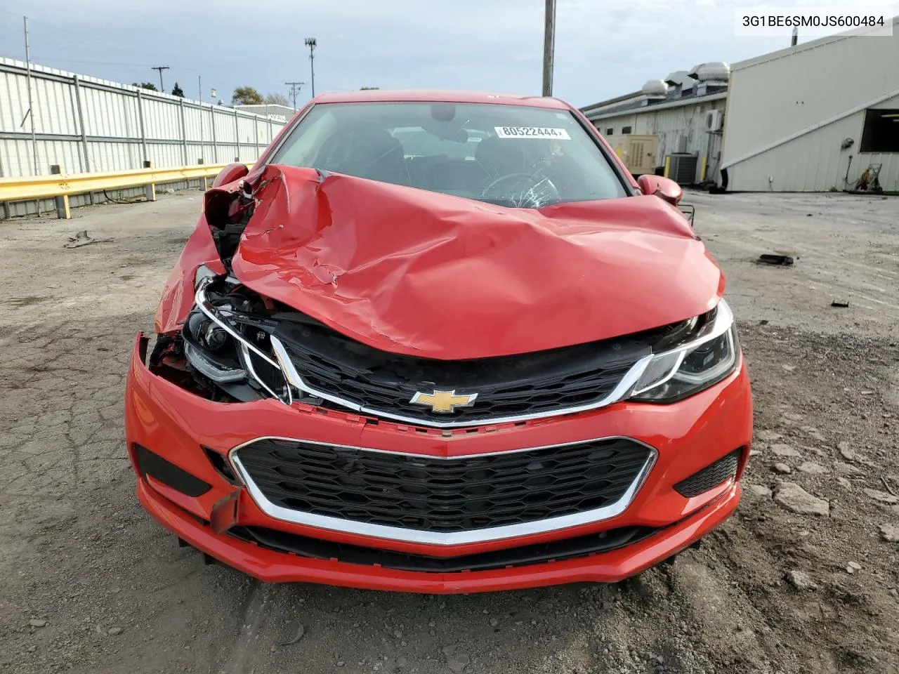 2018 Chevrolet Cruze Lt VIN: 3G1BE6SM0JS600484 Lot: 80522444