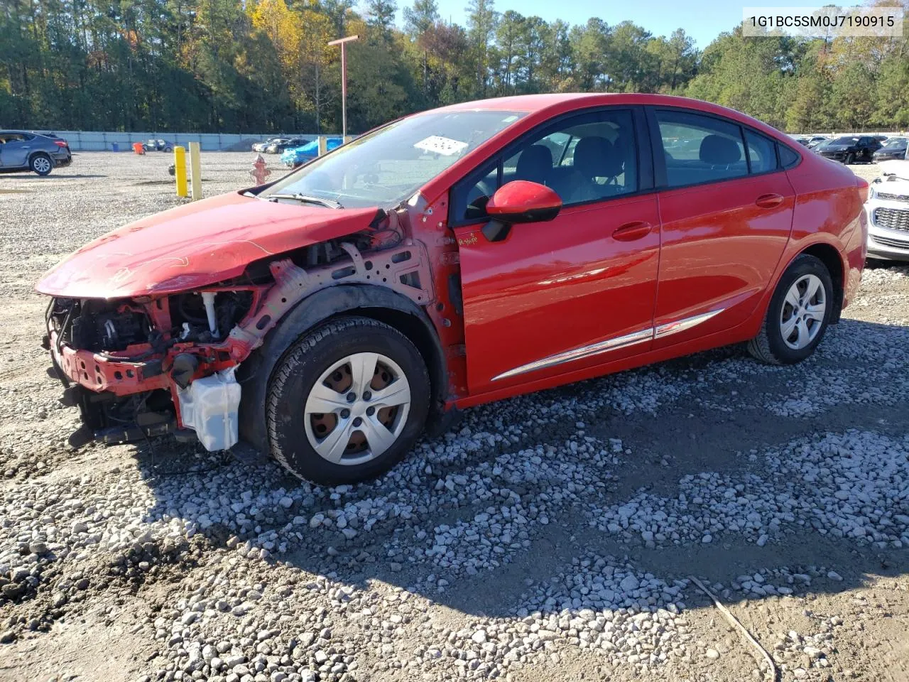 2018 Chevrolet Cruze Ls VIN: 1G1BC5SM0J7190915 Lot: 80745434