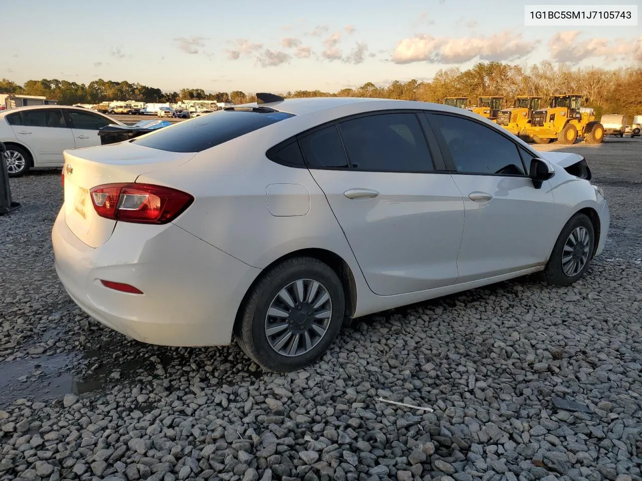 2018 Chevrolet Cruze Ls VIN: 1G1BC5SM1J7105743 Lot: 81101754