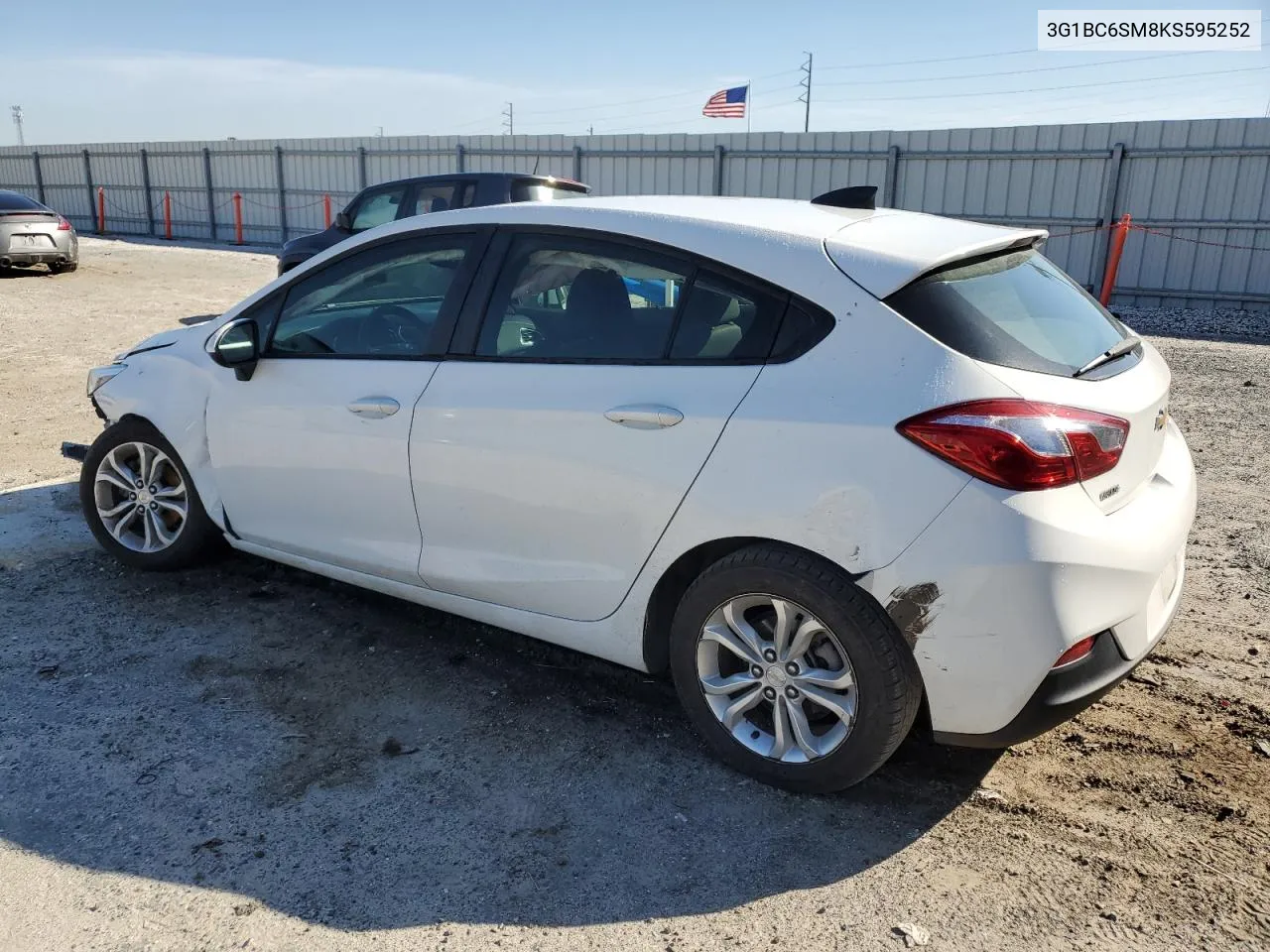 2019 Chevrolet Cruze Ls VIN: 3G1BC6SM8KS595252 Lot: 44380944