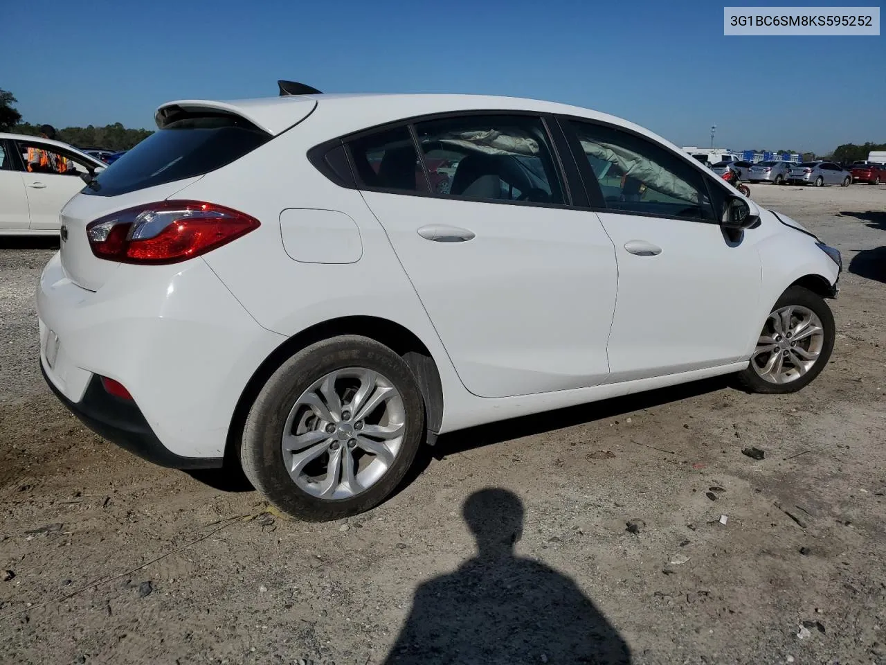 2019 Chevrolet Cruze Ls VIN: 3G1BC6SM8KS595252 Lot: 44380944